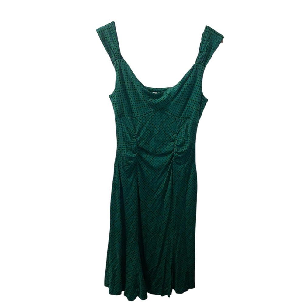 Diane Von Furstenberg Elegant Silk Green Women's Dress